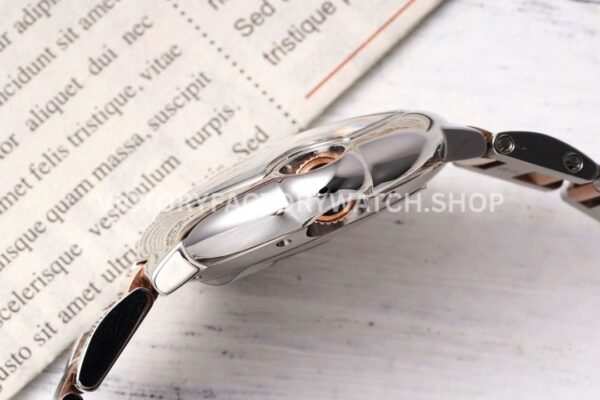 AF Factory Cartier Ballon Bleu W6920098 33mm Half Rose Gold Roman Numerals Mother Of Pearl Dial