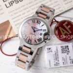 AF Factory Cartier Ballon Bleu W6920098 33mm rose gold-tone mother-of-pearl dial