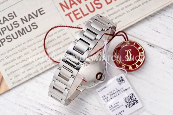 AF Factory Cartier Ballon Bleu W6920098 33mm Half Rose Gold Roman Numerals Mother Of Pearl Dial