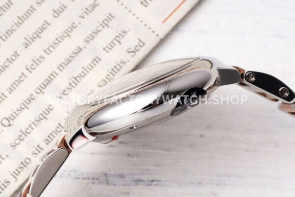 AF Factory Cartier Ballon Bleu W6920098 33mm Half Rose Gold Roman Numerals Mother Of Pearl Dial