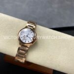 AF Factory Cartier Ballon Bleu WE902025 28mm Full Rose Gold Roman Numerals Diamond Silver Dial