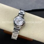 AF Factory Cartier Ballon Bleu WE902073 28mm Full Steel Roman Numerals Diamond Silver Dial