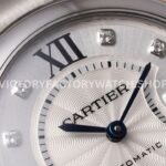 AF Factory Cartier Ballon Bleu WE902074 33mm Full Steel Diamond Roman Numerals Silver Dial (7) AF Factory Cartier Ballon Bleu WE902074 33mm Full Steel Diamond Roman Numerals Silver Dial