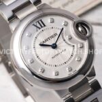 AF Factory Cartier Ballon Bleu WE902074 33mm Full Steel Diamond Roman Numerals Silver Dial (8) AF Factory Cartier Ballon Bleu WE902074 33mm Full Steel Diamond Roman Numerals Silver Dial