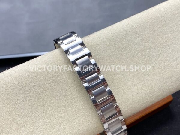 AF Factory Cartier Ballon Bleu WE902079 28mm Full Steel Rose Gold Diamond Bezel Roman Numerals S ( (8) AF Factory Cartier Ballon Bleu WE902079 28mm Full Steel Rose Gold Diamond Bezel Roman Numerals Silver Dial