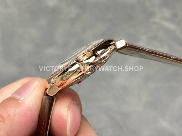 AF Factory Cartier Ballon Bleu WGBB0009 36mm Rose Gold Brown Leather Strap Roman Numerals White Dial (2) AF Factory Cartier Ballon Bleu WGBB0009 36mm Rose Gold Brown Leather Strap Roman Numerals White Dial