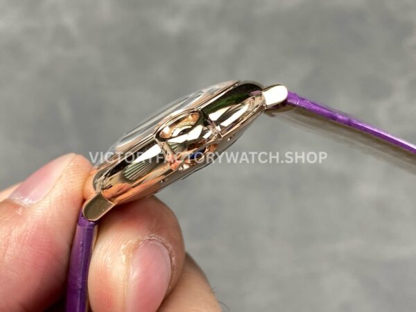 AF Factory Cartier Ballon Bleu WGBB0009 36mm Rose Gold Purple Leather Strap Roman Numerals White Dial (2) AF Factory Cartier Ballon Bleu WGBB0009 36mm Rose Gold Purple Leather Strap Roman Numerals White Dial