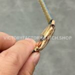 AF Factory Cartier Ballon Bleu WJBB0076 33mm Diamond Bezel Rose Gold Blue (1) AF Factory Cartier Ballon Bleu WJBB0076 33mm Rose Gold Diamond Bezel Blue Leather Strap Roman Numerals Champagne Dial