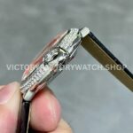 AF Factory Cartier Ballon Bleu WSBB0028 36mm Diamond Steel Leather Strap White Dial (2) AF Factory Cartier Ballon Bleu WSBB0028 36mm Black Leather Strap Diamond Bezel Roman Numerals White Dial