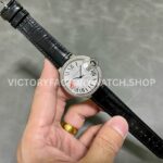 AF Factory Cartier Ballon Bleu WSBB0028 36mm Diamond Steel Leather Strap White Dial (6) AF Factory Cartier Ballon Bleu WSBB0028 36mm Black Leather Strap Diamond Bezel Roman Numerals White Dial