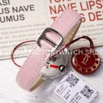 AF Factory Cartier Ballon Bleu WSBB0031 33mm Steel Leather Strap Roman Numerals Pink Dial (7) AF Factory Cartier Ballon Bleu WSBB0031 33mm Steel Leather Strap Roman Numerals Pink Dial
