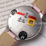 AF Factory Cartier Ballon Bleu WSBB0031 33mm Steel Leather Strap Roman Numerals Pink Dial (9) AF Factory Cartier Ballon Bleu WSBB0031 33mm Steel Leather Strap Roman Numerals Pink Dial