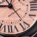 AF Factory Cartier Ballon Bleu WSBB0046 33mm Full Steel Roman Numerals Pink Dial (1) AF Factory Cartier Ballon Bleu WSBB0046 33mm Full Steel Roman Numerals Pink Dial