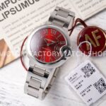 AF Factory Cartier Ballon Bleu WSBB0052 33mm full steel red dial watch