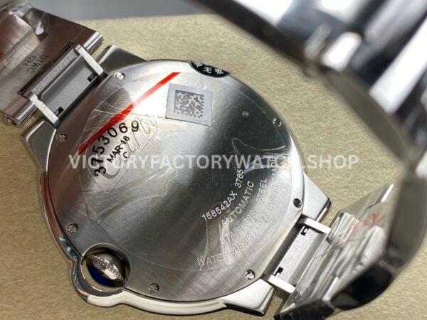 AF Factory Cartier Ballon Bleu WSBB0061 42mm Full Steel Roman Numerals Light Blue Dial (2) AF Factory Cartier Ballon Bleu WSBB0061 42mm Full Steel Roman Numerals Light Blue Dial
