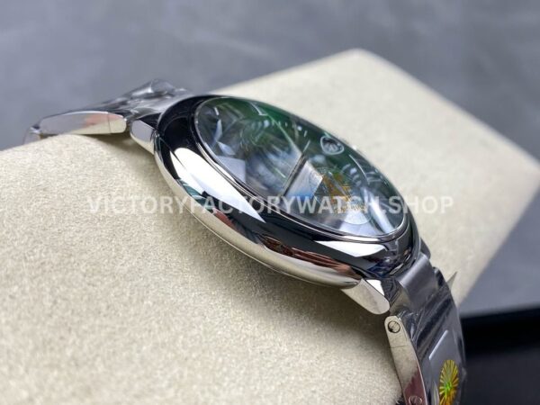 AF Factory Cartier Ballon Bleu WSBB0071 42mm Full Steel Roman Numerals Green Dial (10) AF Factory Cartier Ballon Bleu WSBB0071 42mm Full Steel Roman Numerals Green Dial