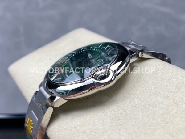AF Factory Cartier Ballon Bleu WSBB0071 42mm Full Steel Roman Numerals Green Dial (7) AF Factory Cartier Ballon Bleu WSBB0071 42mm Full Steel Roman Numerals Green Dial