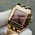 AF Factory Cartier Panthère 27mm Full Rose Gold Brown Dial (1) AF Factory Cartier Panthère 27mm Full Rose Gold Brown Dial