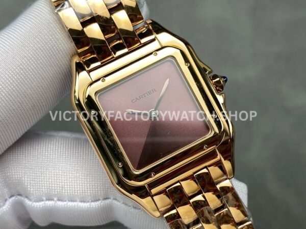 AF Factory Cartier Panthère 27mm Full Rose Gold Brown Dial (5) AF Factory Cartier Panthère 27mm Full Rose Gold Brown Dial