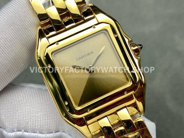 AF Factory Cartier Panthère 27mm Full Yellow Gold Gold Dial (4) AF Factory Cartier Panthère 27mm Full Yellow Gold Gold Dial