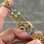 AF Factory Cartier Panthère W25014B9 27mm Full Yellow Gold Roman Numerals Silver Dial