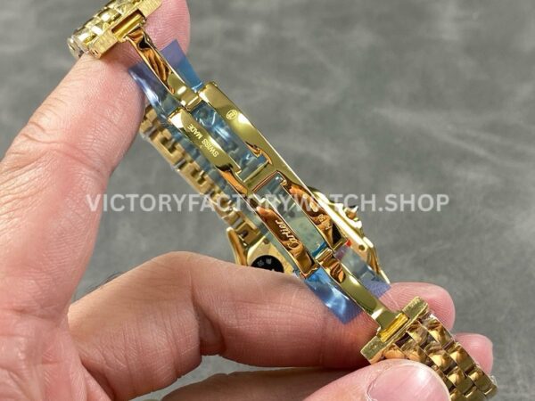 AF Factory Cartier Panthère W25014B9 27mm Full Yellow Gold Roman Numerals Silver Dial