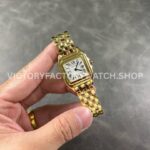 AF Factory Cartier Panthère W25014B9 27mm Full Yellow Gold Roman Numerals Silver Dial