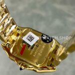 AF Factory Cartier Panthère W25014B9 27mm Full Yellow Gold Roman Numerals Silver Dial