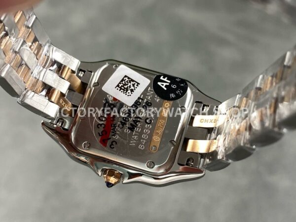AF Factory Cartier Panthère W2PN0007 27mm Half Yellow Gold Roman Numerals Silver Dial (3) AF Factory Cartier Panthère W2PN0007 27mm Half Yellow Gold Roman Numerals Silver Dial