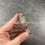 AF Factory Cartier Panthère W3PN0006 22mm Half Gold Diamond Bezel Roman Numerals Silver Dial