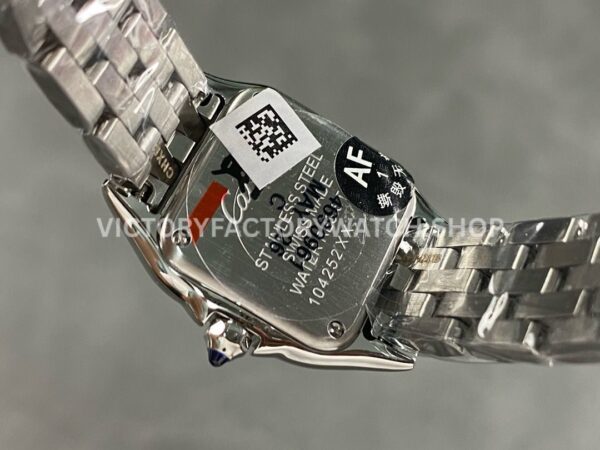 AF Factory Cartier Panthère W4PN0007 22mm Full Steel Diamond Bezel Roman Numerals White Dial