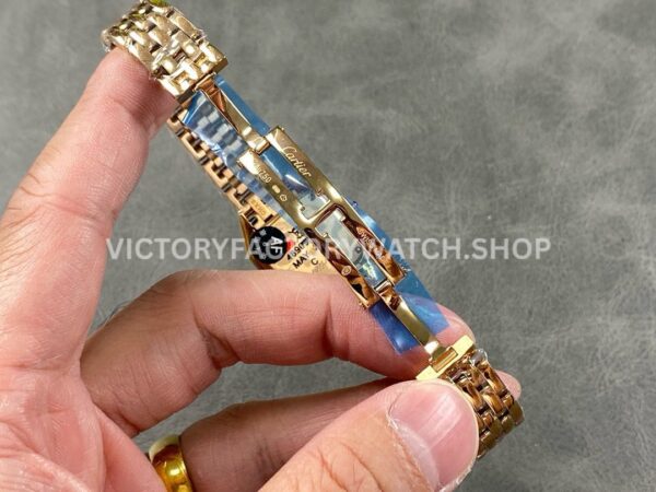 AF Factory Cartier Panthère WGPN0006 22mm Full Rose Gold Roman Numerals Silver Dial