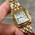 AF Factory Cartier Panthère WGPN0006 22mm Full Rose Gold Roman Numerals Silver Dial