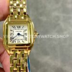 AF Factory Cartier Panthère WGPN0008 22mm yellow gold-tone bracelet silver dial watch