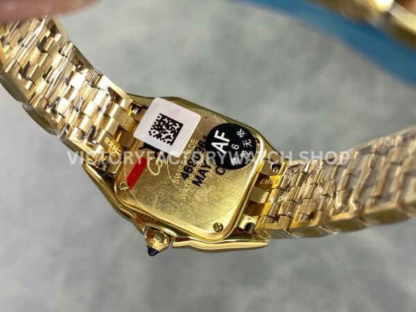 AF Factory Cartier Panthère WGPN0008 22mm Full Yellow Gold Roman Numerals Silver Dial