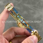 AF Factory Cartier Panthère WGPN0008 22mm Full Yellow Gold Roman Numerals Silver Dial
