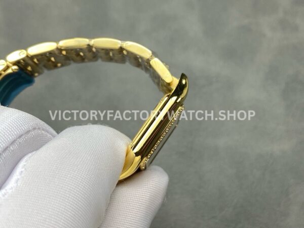 AF Factory Cartier Panthère WJPN0016 27mm Diamond Bezel Full Yellow Gold Roman Numerals Silver Dial