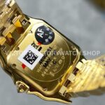 AF Factory Cartier Panthère WJPN0016 27mm Diamond Bezel Full Yellow Gold Roman Numerals Silver Dial