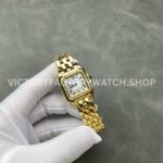 AF Factory Cartier Panthère WJPN0016 27mm Diamond Bezel Full Yellow Gold Roman Numerals Silver Dial