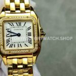 AF Factory Cartier Panthère WJPN0009 27mm rose gold-tone bracelet silver dial watch