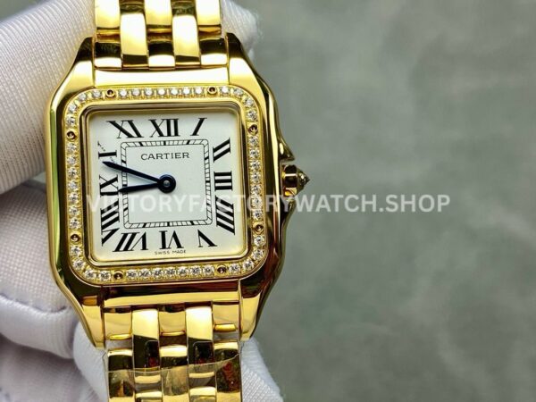 AF Factory Cartier Panthère WJPN0009 27mm rose gold-tone bracelet silver dial watch