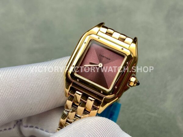AF Factory Cartier Panthère WJPN0035 22mm Full Rose Gold Brown Dial