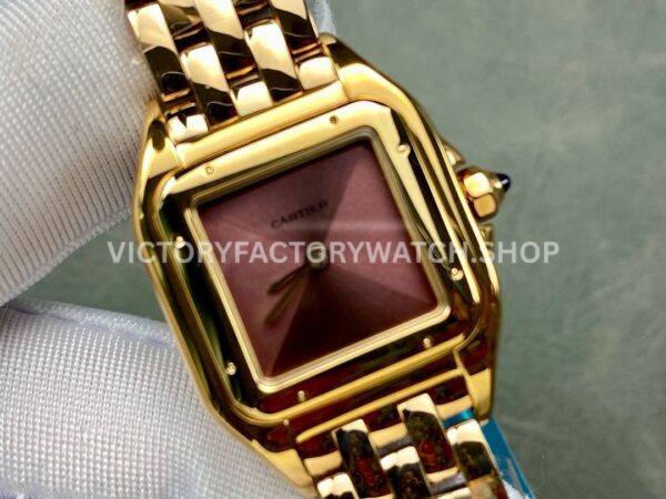 AF Factory Cartier Panthère WJPN0035 22mm Full Rose Gold Brown Dial