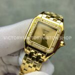 AF Factory Cartier Panthère WJPN0057 22mm Full Yellow Gold Diamond Bezel Gold Dial