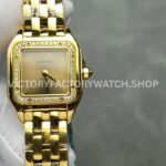 AF Factory Cartier Panthère WJPN0057 22mm yellow gold-tone diamond bezel gold dial watch