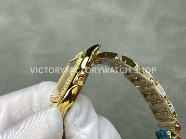 AF Factory Cartier Panthère WJPN0057 27mm Full Yellow Gold Diamond Bezel Gold Dial