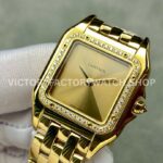 AF Factory Cartier Panthère WJPN0057 27mm Full Yellow Gold Diamond Bezel Gold Dial
