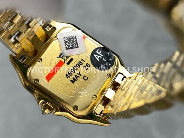 AF Factory Cartier Panthère WJPN0057 27mm Full Yellow Gold Diamond Bezel Gold Dial