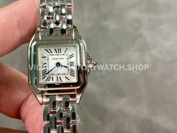 AF Factory Cartier Panthère WSPN0006 22mm full steel silver dial Roman numeral watch