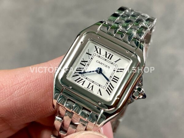 AF Factory Cartier Panthère WSPN0006 22mm Full Steel Roman Numerals Silver Dial